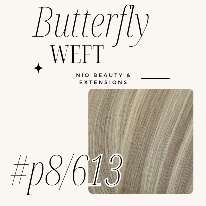 #P8/613 Butterfly Weft MARSHMALLOW BLONDE