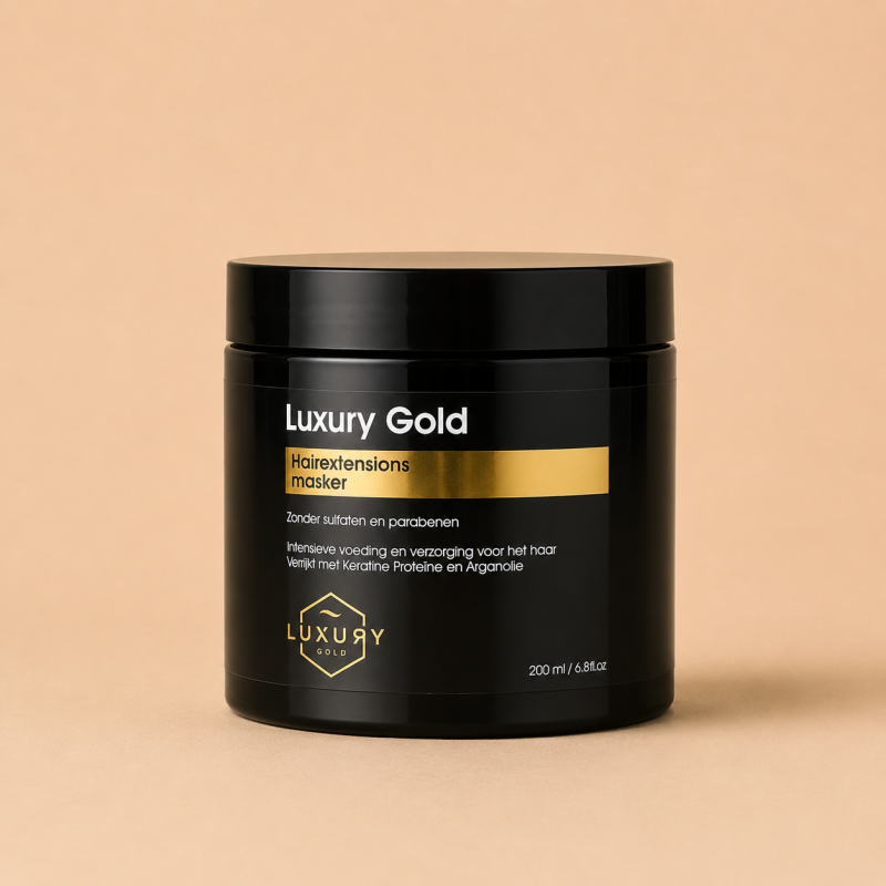 Luxury Gold HAIREXTENSIONS MASKER MET ARGANOLIE
