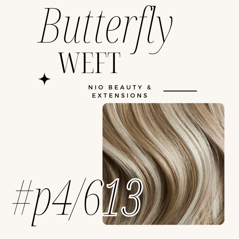 Butterfly Weft #P4/613 BLONDE BROWN