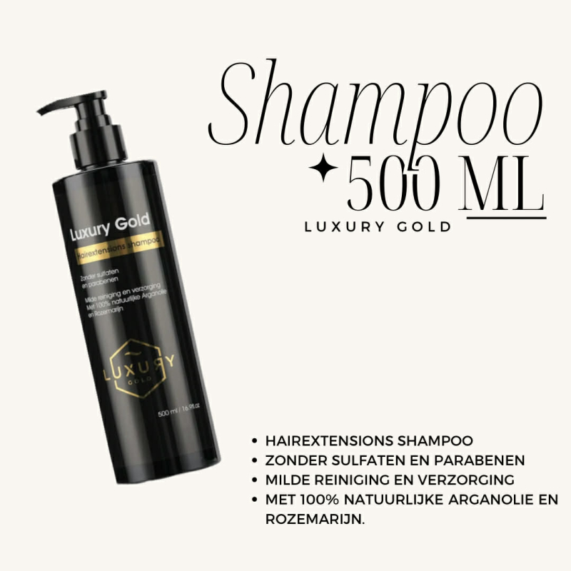 Luxury Gold HAIREXTENSIONS SHAMPOO